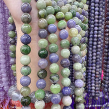 Load image into Gallery viewer, 8mm Natural Assorted Tanzanite Round Bead Strands for DIY Jewelry Project
