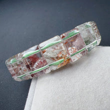Load image into Gallery viewer, Assorted Color Phantom Quartz Bangle Style Bracelet | Handmade Elastic Healing Jewelry
