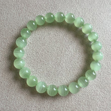 Load image into Gallery viewer, Natural Beautiful Top-grade Green Stone Bracelet 8.6mm Beads | Natural Afghanistan Green Jade Heart Chakra Healing Gemstone
