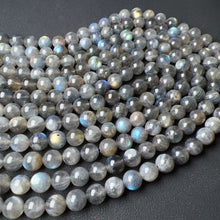 Load image into Gallery viewer, 8mm Natural Assorted Flash Labradorite Round Bead Strands for DIY Jewelry Project
