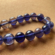 Load image into Gallery viewer, High-quality Rare Best 3-Color Iolite Elastic Bracelet 8.7mm Beads | Weight Loss Pain Relief Healing Stone
