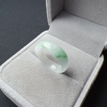 Load image into Gallery viewer, 17mm A-Grade High-quality Natural Translucent Floral Jadeite Abacus Ring #4
