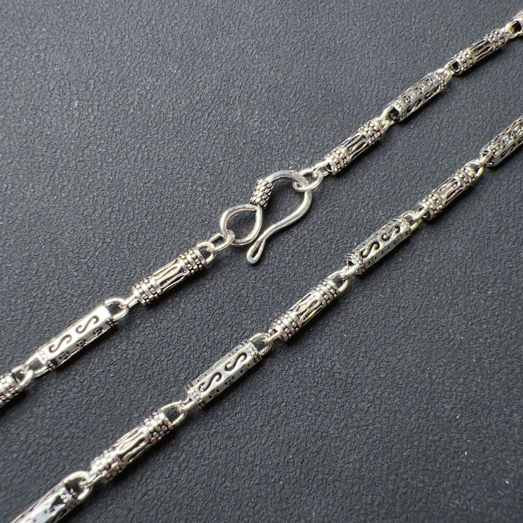 Men's Women's Fashion Jewelry - 925 Sterling Silver Necklace 14.5G