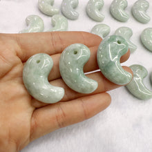 Load image into Gallery viewer, Genuine Jadeite Magatama Charm Pendant for DIY Jewelry Project
