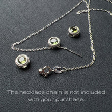 Load image into Gallery viewer, Handmade Faceted Round Moldavite Pandora&#39;s Box Charm Pendant with 925 Sterling Silver
