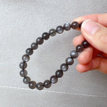 Load image into Gallery viewer, Natural Rare Top-grade Black Moonstone Healing Bracelet with 7.9mm Beads | Cancer Libra Scorpio Horosope Lucky Stone
