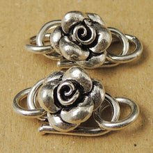 Load image into Gallery viewer, 925 Sterling Silver Vintage Rose S-Clasp for Handmade DIY Jewelry Making Project
