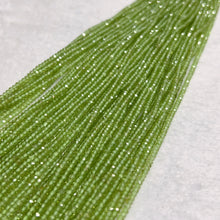 Load image into Gallery viewer, 2x3mm Top-quality Natural Peridot Faceted Rondelle Bead Strands for DIY Jewelry Project
