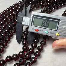 Load image into Gallery viewer, Best Quality in Strands 8.5mm Natural Almandine Red Garnet Bead Strands for DIY Jewelry Projects
