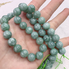 Load image into Gallery viewer, 10mm Genuine Jadeite Round Bead Strands Greener Color for DIY Jewelry Making Project
