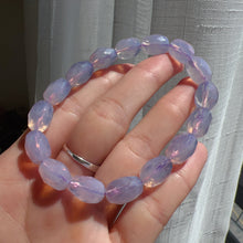 Load image into Gallery viewer, High Quality Faceted Lavender Moon Quartz Healing Crystal Bracelet from Brazil | Crown Heart Chakra Reiki Healing
