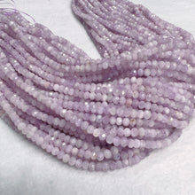 Load image into Gallery viewer, 3x4mm Natural High-quality Faceted Kunzite Rondelle Bead Strands for DIY Jewelry Projects
