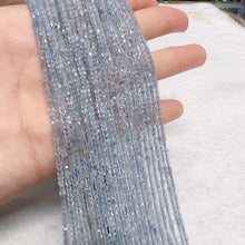 Load image into Gallery viewer, 2mm Natural High-quality Faceted Aquamarine Square Bead Strands for DIY Jewelry Projects
