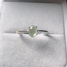 Load image into Gallery viewer, Handmade Natural Moldavite Ring with 925 Sterling Silver Prongs | Rare High-frequency Heart Chakra Healing
