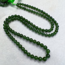 Load image into Gallery viewer, Natural High-quality Spinach Green Nephrite 108 Prayer Beads 6mm Round Bead Strands for DIY Jewelry Projects
