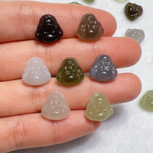 Load image into Gallery viewer, High-quality Natural Assorted Color Nephrite Jade Mini Maitreya Buddha Pendants
