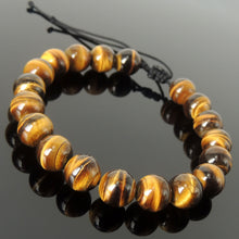 Load image into Gallery viewer, Brown Tiger&#39;s Eye Beaded Bracelet Adjustable Style | Fashion Healing Stone Jewelry for Men Women | High Quality from South Africa

