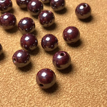 Load image into Gallery viewer, 6mm Genuine Cinnabar Round Beads for DIY Jewelry Making Projects
