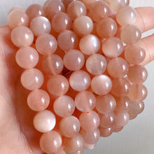 Load image into Gallery viewer, Best Flash 10mm Peach Moonstone Bracelet | Increase Your Charm Sacral Chakra
