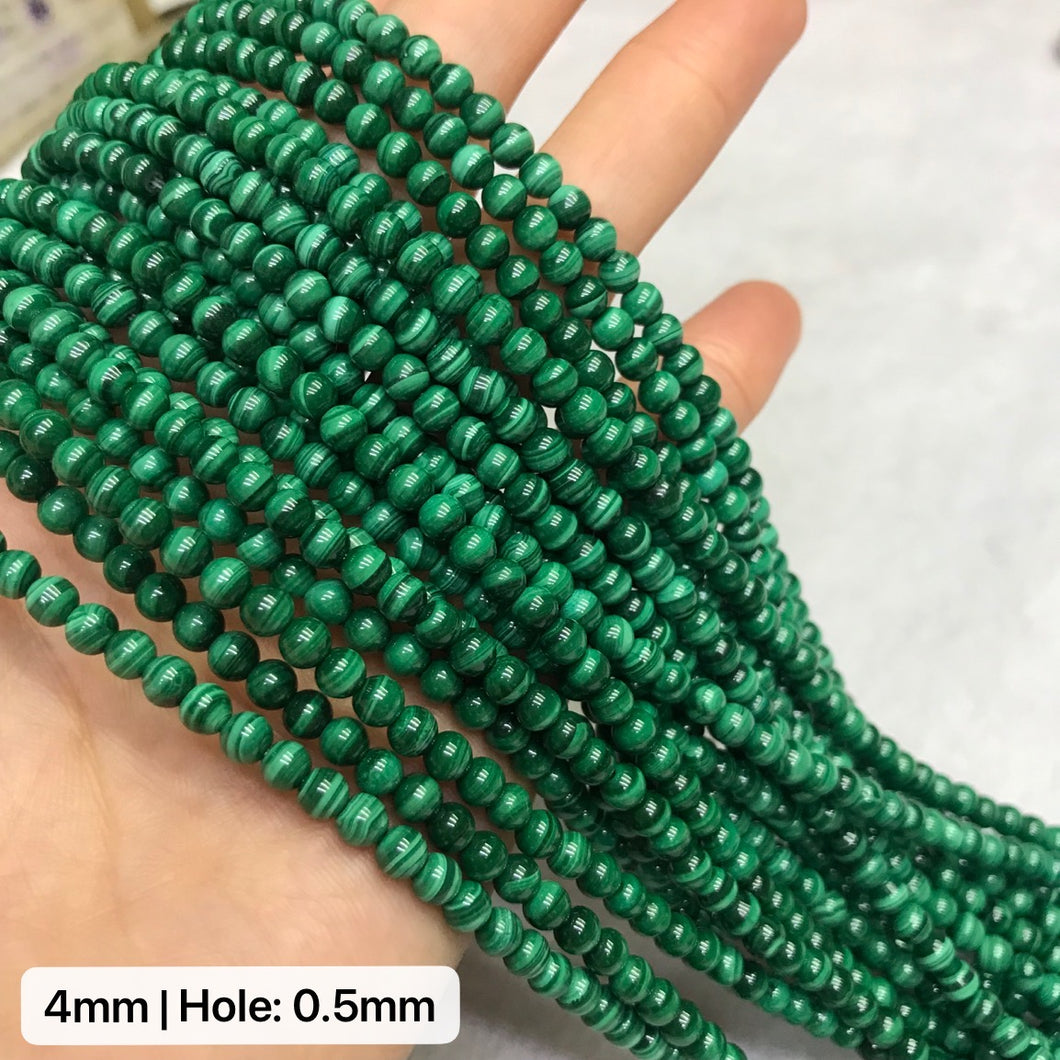 4-10mm Top Quality Natural Malachite Bead Strands DIY Jewelry Supply