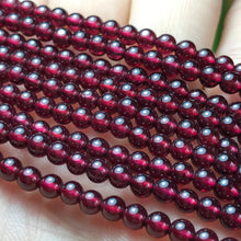 Load image into Gallery viewer, 3.5mm Natural Almandine Red Garnet High-quality Small Bead Strands
