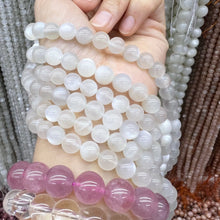 Load image into Gallery viewer, 8mm Natural High-quality White Moonstone Round Bead Strands DIY Jewelry Supply
