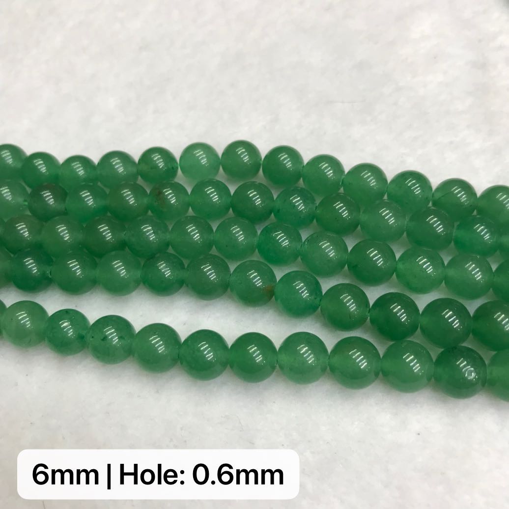Natural High-quality Green Aventurine Round Bead Strands Jewelry Findings