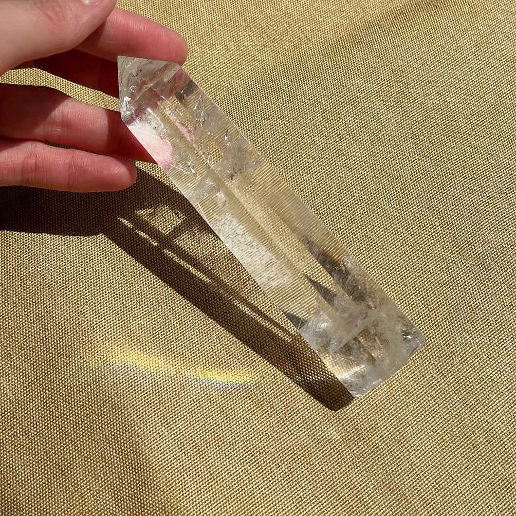 Only 1 Available Natural Clear Quartz Tower Point 13.2cm