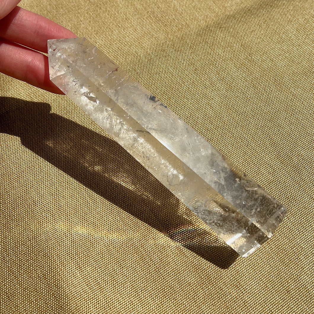 Only 1 Available Natural Clear Quartz Tower Point 13.6cm