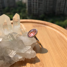 Load image into Gallery viewer, Natural Lepidocrocite Fire Quartz Ring Handmade with 925 Sterling Silver Adjustable Sizes Women&#39;s Elegant Jewelry Handmade with 8x11mm Cabochon
