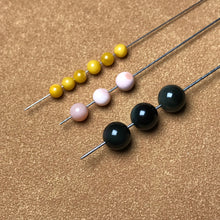Load image into Gallery viewer, Beaded Needles with Hocks One Set of 0.4mm 0.6mm 0.8mm DIY Jewelry Tool

