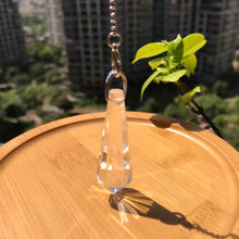 Load image into Gallery viewer, Handmade Beautiful Faceted Clear Quartz Pendulum | Crown Chakra Healing | Pendants Necklace
