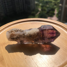 Load image into Gallery viewer, High Quality Super Seven Crystal Rare Scepter 48.9g High Vibration Frequency Raw Stone Powerful Healing for Seven Chakra Amethyst, Quartz, Smoky Quartz, Cacoxenite, Rutile, Goethite and Lepidocrocite
