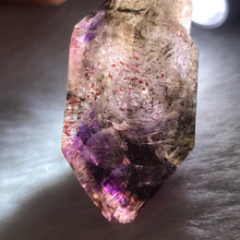 Load image into Gallery viewer, High Quality Super Seven Crystal Rare Scepter 40.3g High Vibration Frequency Raw Stone Powerful Healing for Seven Chakra Amethyst, Quartz, Smoky Quartz, Cacoxenite, Rutile, Goethite and Lepidocrocite
