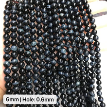 Load image into Gallery viewer, Top Grade 6-12mm Blue Tiger Eye Round Bead Strands for DIY Jewelry Project
