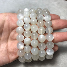 Load image into Gallery viewer, 10mm High-quality Strong Flash White Moonstone Beaded Bracelets YA-WHMSG210

