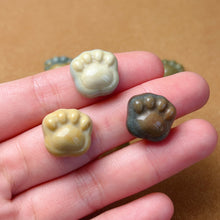 Load image into Gallery viewer, Alashan Agate Cute Little Paws Parts DIY Gemstone Jewelry Accessory
