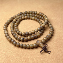 Load image into Gallery viewer, Handmade 108 Beads Tiger Speckle Agarwood Bracelet Necklace | Prayer Mala Beads Meditation Buddhism Zen
