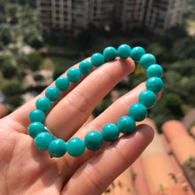 Load image into Gallery viewer, 8.5mm High-quality Amazonite Bracelet Throat Chakra Natural Healing Stone
