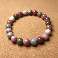 Load image into Gallery viewer, 9.1mm High-grade Alashan Agate Beaded Bracelet Nice Color from Mongolia
