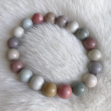 Load image into Gallery viewer, Creamy Macaron Color 10.7mm Alashan Agate Beaded Bracelet High-quality Healing Stone from Mongolia
