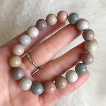 Load image into Gallery viewer, Creamy Macaron Color 10.5mm Alashan Agate Beaded Bracelet High-quality Healing Stone from Mongolia
