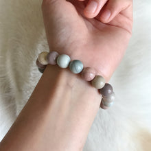 Load image into Gallery viewer, Creamy Macaron Color 10.5mm Alashan Agate Beaded Bracelet High-quality Healing Stone from Mongolia
