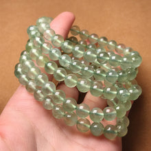 Load image into Gallery viewer, Stone of Hope Best Green Color Prehnite Bracelet 8mm Natural Heart Chakra Healing Stone
