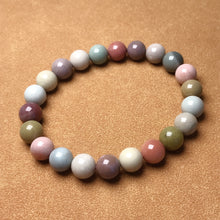 Load image into Gallery viewer, Creamy Macaron Color 8.6mm Alashan Agate Beaded Bracelet High-quality Healing Stone from Mongolia

