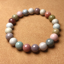 Load image into Gallery viewer, Creamy Macaron Color 8.6mm Alashan Agate Beaded Bracelet High-quality Healing Stone from Mongolia
