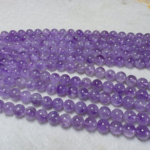Load image into Gallery viewer, 8mm Natural Natural Lavender Amethyst Bead Strands for DIY Jewelry Project
