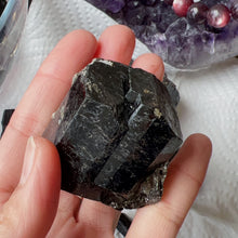 Load image into Gallery viewer, Top Grade Black Tourmaline Twins Raw Stone Perfect Formation 102.8g | Reiki Healing Protection Crystals
