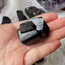 Load image into Gallery viewer, Top Grade Black Tourmaline Twins Raw Stone Perfect Formation 63.6g | Reiki Healing Protection Crystals
