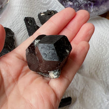 Load image into Gallery viewer, Top Grade Black Tourmaline Twins Raw Stone Perfect Formation 63.6g | Reiki Healing Protection Crystals
